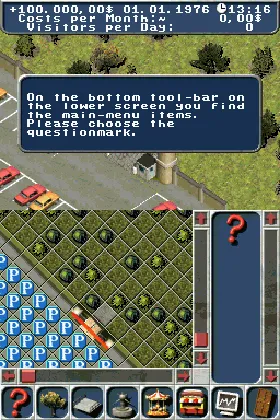 Family Park Tycoon (Europe) (En,De) screen shot game playing